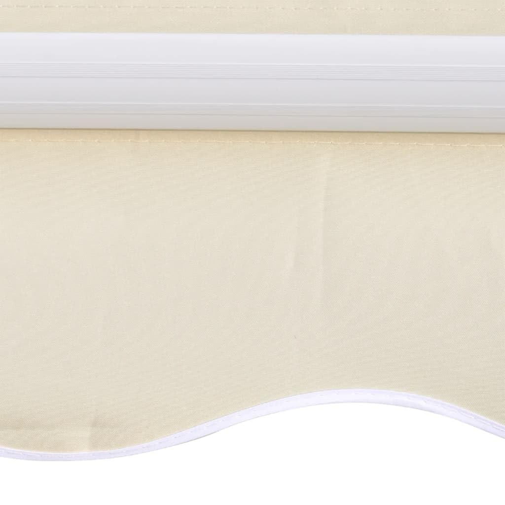 puraday Tessuto di ricambio per tende da sole 3,5 x 2,5 m, rivestimento per tende da sole color crema, tessuto per tende impermeabile, poliestere con rivestimento PU