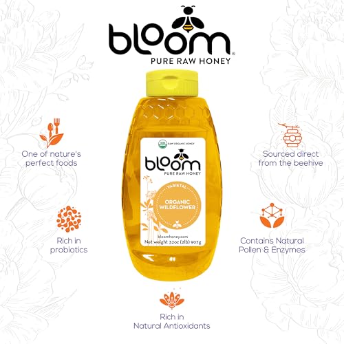 Miel Pura Orgánica Natural Bloom Wildflower 32oz miniatura 2