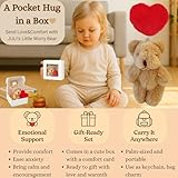 JULI Little Teddy Bear Hug in a Box｜Pocket Worry Bear with Red Heart & Comfort Card, Emotional Support Plush Toy, Positive Pocket Hug Gift for Kids & Adults, Stress Relief Stuffed Animal, Comfort Gift - Image 6