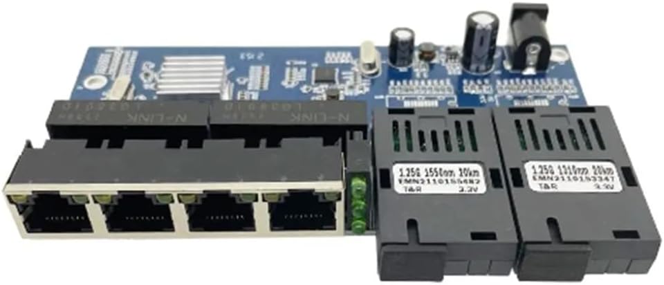 BOLAXHCA Conversor of Optical Fiber Media Converter SC Konverter Fiber Optik Optical Converter Optical Transceiver Fibre Easy to Use