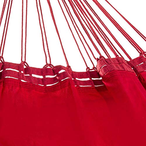 Rede de Dormir Casal Sol a Sol Vermelha