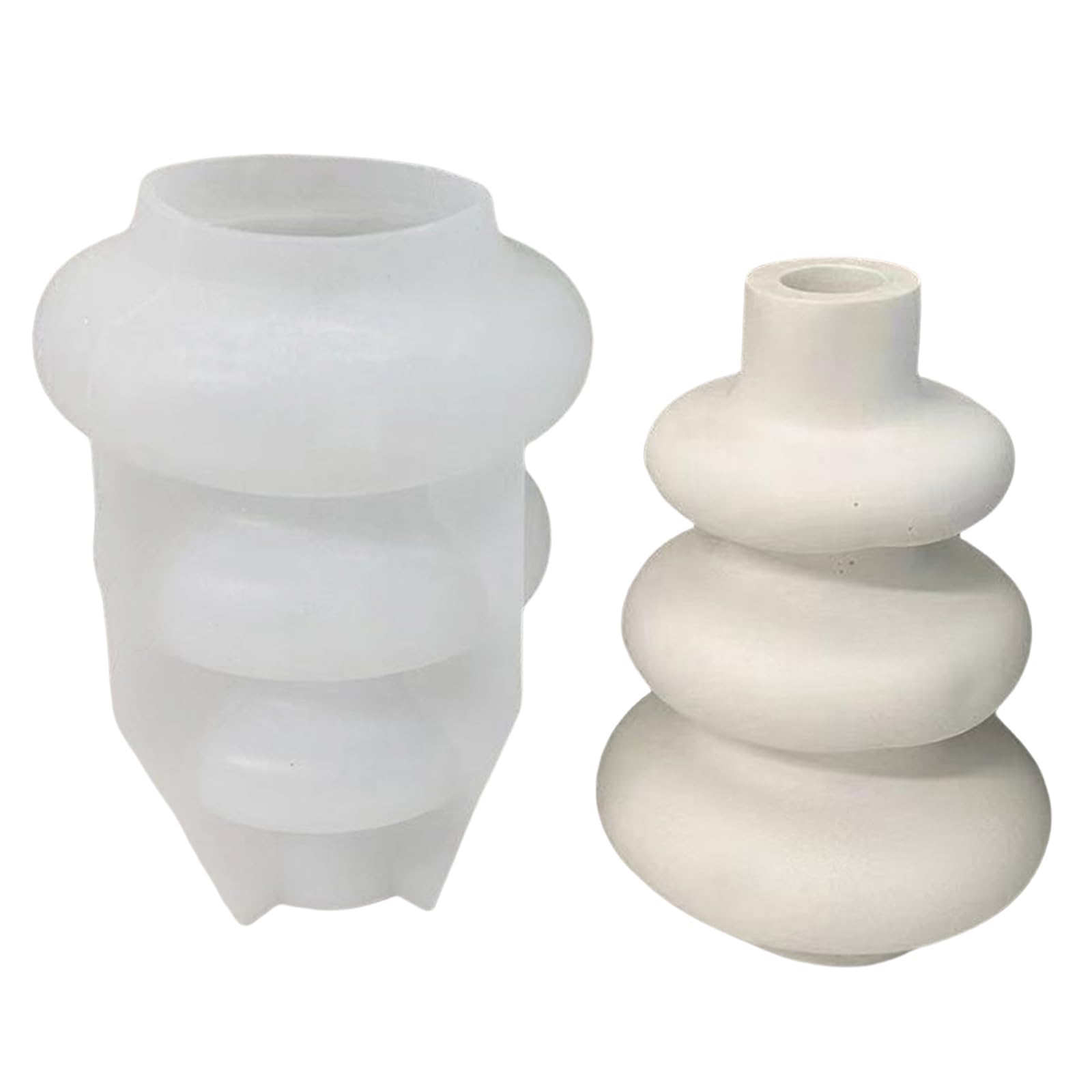 Moule en silicone pour vase élégant en résine époxy durable