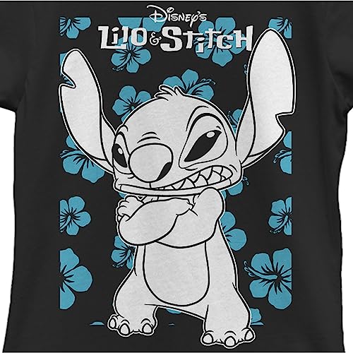 Disney Stitch Lilo Party Girl's Solid Crew Tee2