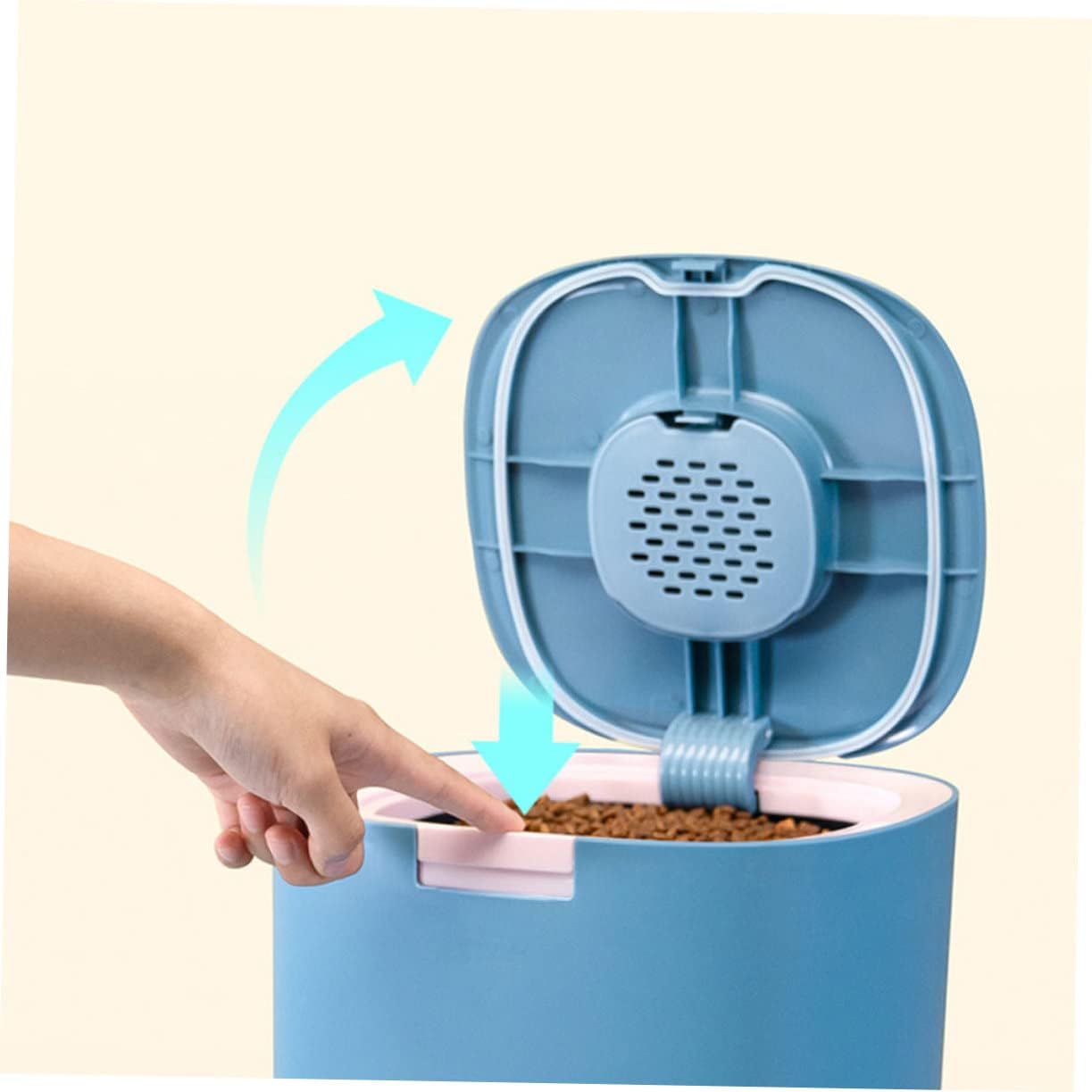 Multi Functional Pet Food Storage Bin Airtight Dog Food Bucket for Cats Dogs Moisture Grain Holder Easy to Use Housewarming for Pet Owners