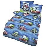 LIEFERUMFANG: Das Bettwäsche-Set besteht aus 1x Bettbezug 135 x 200 cm sowie aus 1x Kissenbezug 80x80 cm. Machen Sie ihren Kindern eine Freude als Geschenk zu Weihnachten oder zum Geburtstag