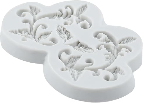Baroque Scroll Lace Silicone Molds Leaf Vine Polymer Clay Mold