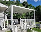 PURPLE LEAF White Louvered Hardtop