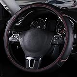 【Optimaler Schutz und Komfort】: Diese steering wheel cover schützt Ihr Lenkrad vor Abnutzung und Beschädigung. Dank des hochwertigen Kunstleders liegt der Steering Wheel Cover angenehm in der Hand und sorgt für ein komfortables Fahrerlebnis. Ein erstklassiger Lenkradschutz Auto für jeden Autofahrer.