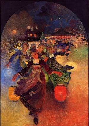 Peinture à l'huile d'une scène bretonne de Puigaudeau pour une ambiance poétique