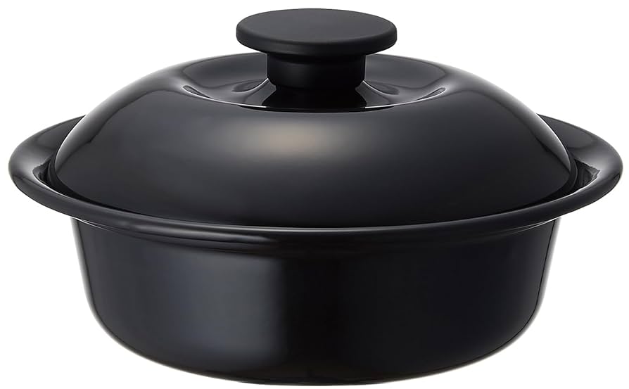 新品未使用ノダホーローNOMAKU ホーロー鍋 黒 4L IH対応 新品未使用ノダホーローNOMAKU ホーロー鍋 黒 4L IH対応