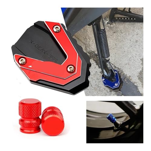 Support latéral pour XMAX 300 2023 avec extension CNC et bouchons de valve - 2