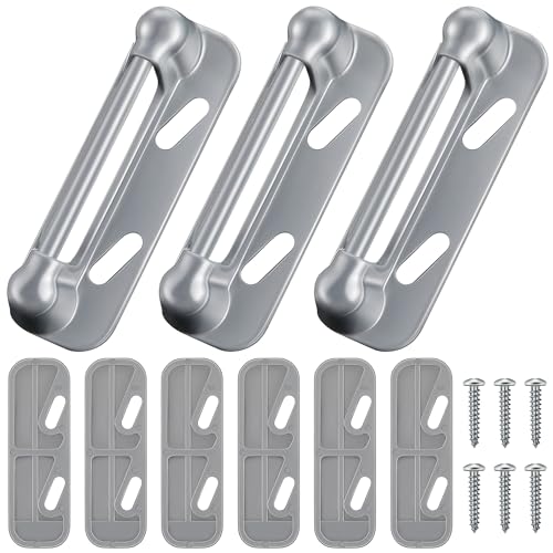 Enhon 3 Pack Screen Door Spring Strike Plate, Spring Loaded