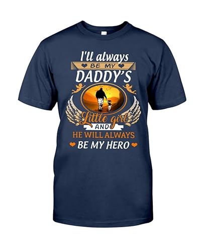 Miniatura 5 de I'll Always Be My Daddy's Little Girl And He Will Always Be My Hero Shirt, Angel Daddy Tee, Father's Day, Father's Day, For my Dad in heaven UNISEX