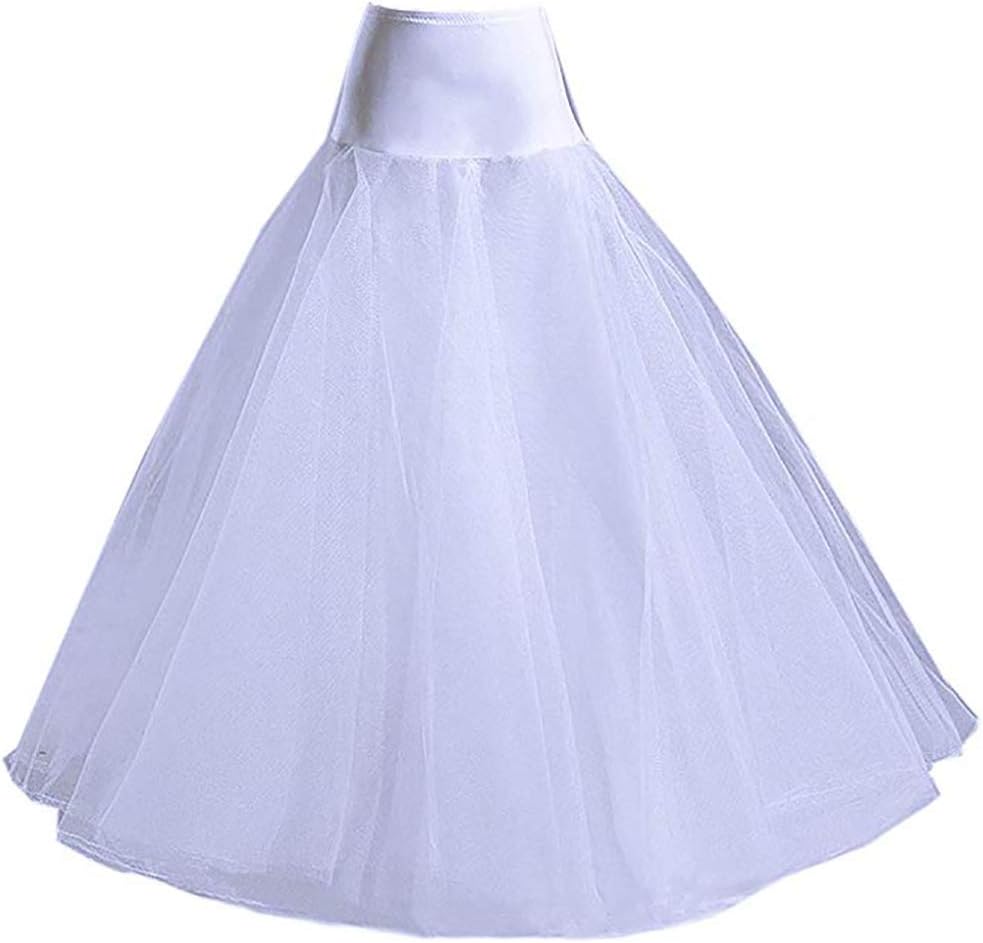 AnDream A-line Petticoats for Women Full Length Slips for Bridal Dress Underskirt Crinoline Wedding Accessories PT01