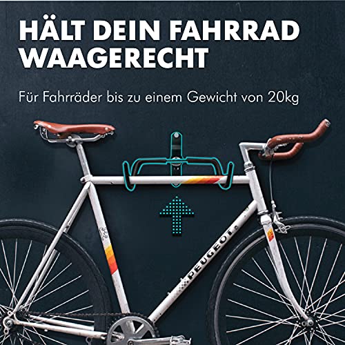 Fahrradhalterung Charles Daily klappbar aus Metall für Wandmontage