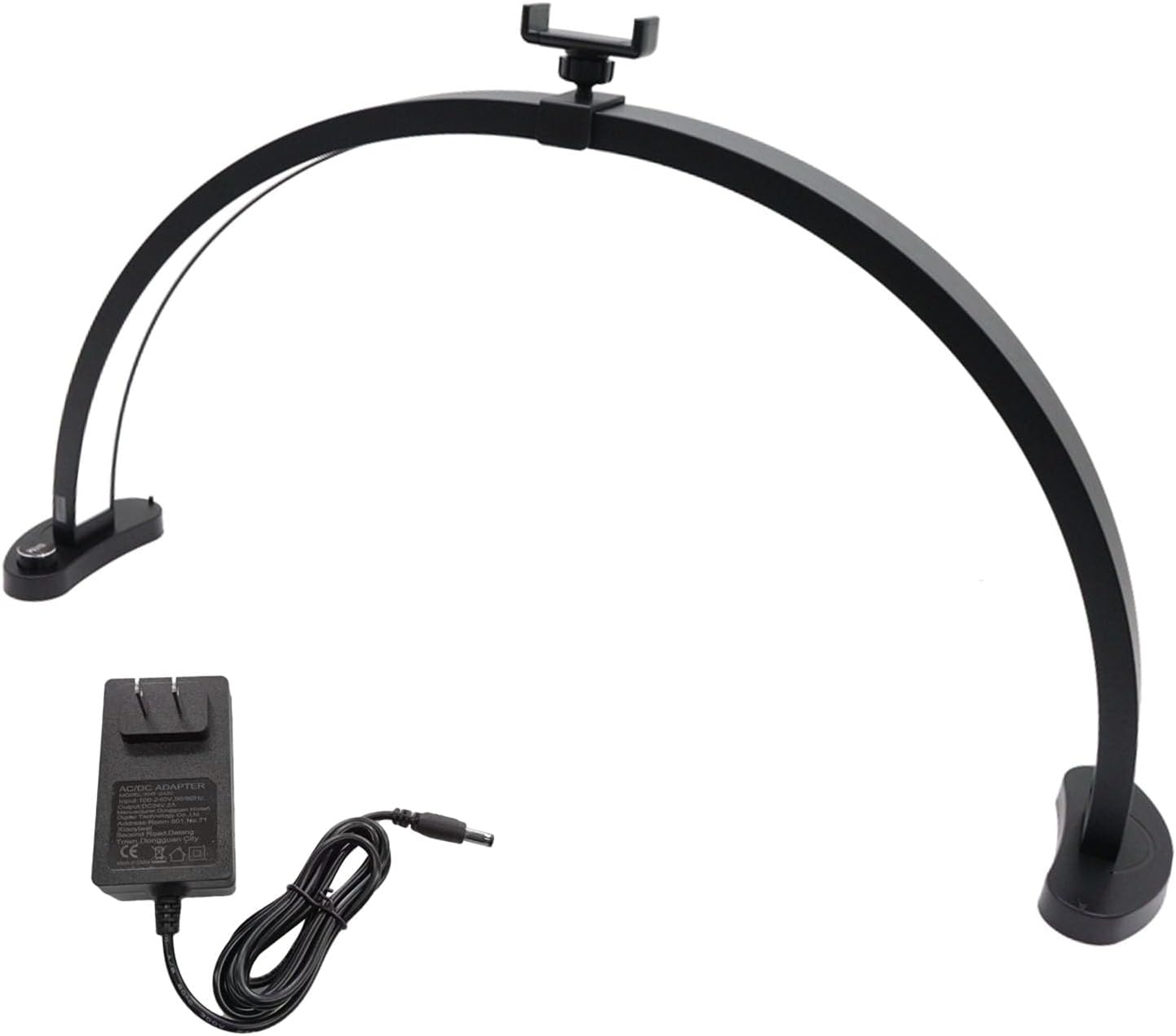 Pssopp Professional Salon Desk Lamp, Aluminum Nail Tech Light with Phone Holder,for Salon Enjoying Entertainment During Services (US Plug)