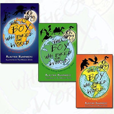 The Boy Who Biked the World Collection Alastair Humphreys 3 Books Bundle (On the Road to Africa,Riding the Americas,Riding Home Through Asia Part 3)