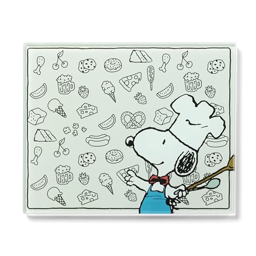 Lenox Chef Snoopy Small Glass Cutting Board