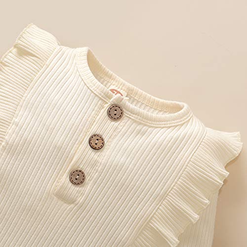 Renotemy Infant Baby Girls White Romper Fall Winter Jumpsuit Girl Long Sleeve Rompers Baby Girl Clothes 0-3 Months #TOP4