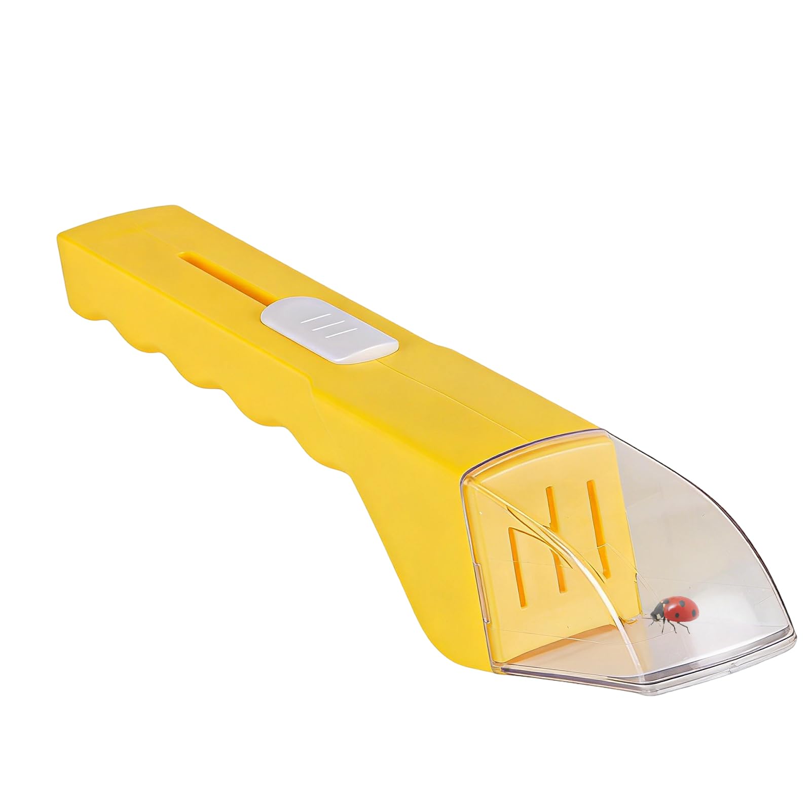 Bug Catcher, 27 cm Spider Grabber, Handheld Insect Catching Tool with Clear Observation Window, Humane Capture and Release for Nature Exploration and Garden Monitoring (Yellow)