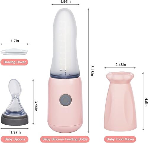 Miniatura 6 de COSYOVE Máquina de alimentos para bebés procesador portátil de alimentos para bebés licuadora de puré máquina compacta multifunción y alimentador de