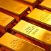 Produktbild VGOODALL Türstopper, Goldfarben, 1 kg, glänzende Fake Gold Bar Türstopper Türkeil Gold Papier Gewicht für Zuhause Büro Dekoration
