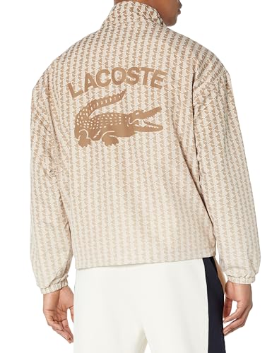 Image of Lacoste Men's Monogram Print Ombre Effect Sportsuit Jacket
