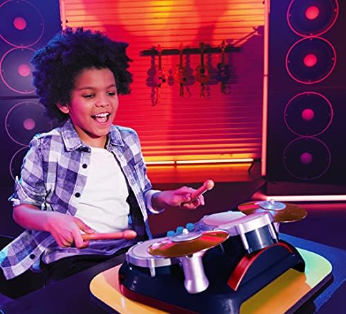 little tikes My Real Jam First Concert Set with Drums, Keyboard and Electric Guitar,4 Play Modes, and Bluetooth Connectivity - for Kids Ages 3+, Multicolor 3 516eC36U45L. AC