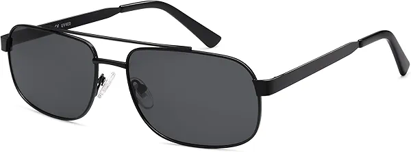 SOJOS Retro Polarized Aviator Sunglasses for Women Men, Vintage Rectangle 70s Style Womens Mens Sun Glasses SJ1250