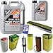 Produktbild QR-PARTS 69355301 Filter Set Inspektionspaket 6 Liter Motoröl Top Tec 4200 5W-30 MANN-FILTER Innenraumfilter Kraftstofffilter Luftfilter Ölfilter