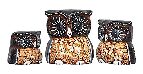 Figura búho Lilu I en el conjunto de 3 de piel Cover