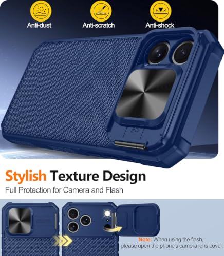Image of for 18 Pro Case with Slide Camera Cover, Fit for Magsafe Blue