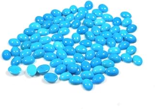 Lot of 10 Pcs AAA Quality Natural Sleeping Beauty Arizona Turquoise 3X4mm Oval Shape Cabochon Cut Calibrated Size Loose Gemstone | Natural Arizona Turquoise 3X4mm Oval Cabochon