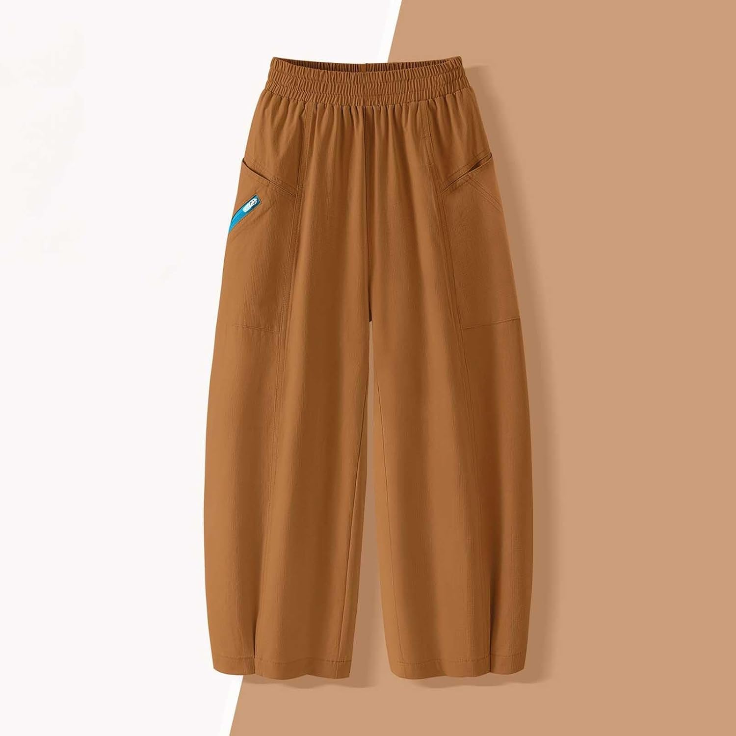 Kids Boys Barrel Sweatpants Girls Wide Leg Baggy Uniform Pants