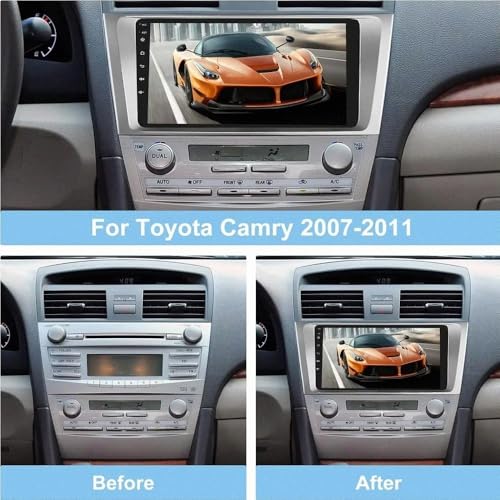 Radio de coche 2 DIN con Siri y GPS para viajes familiares en Toyota Camry 2