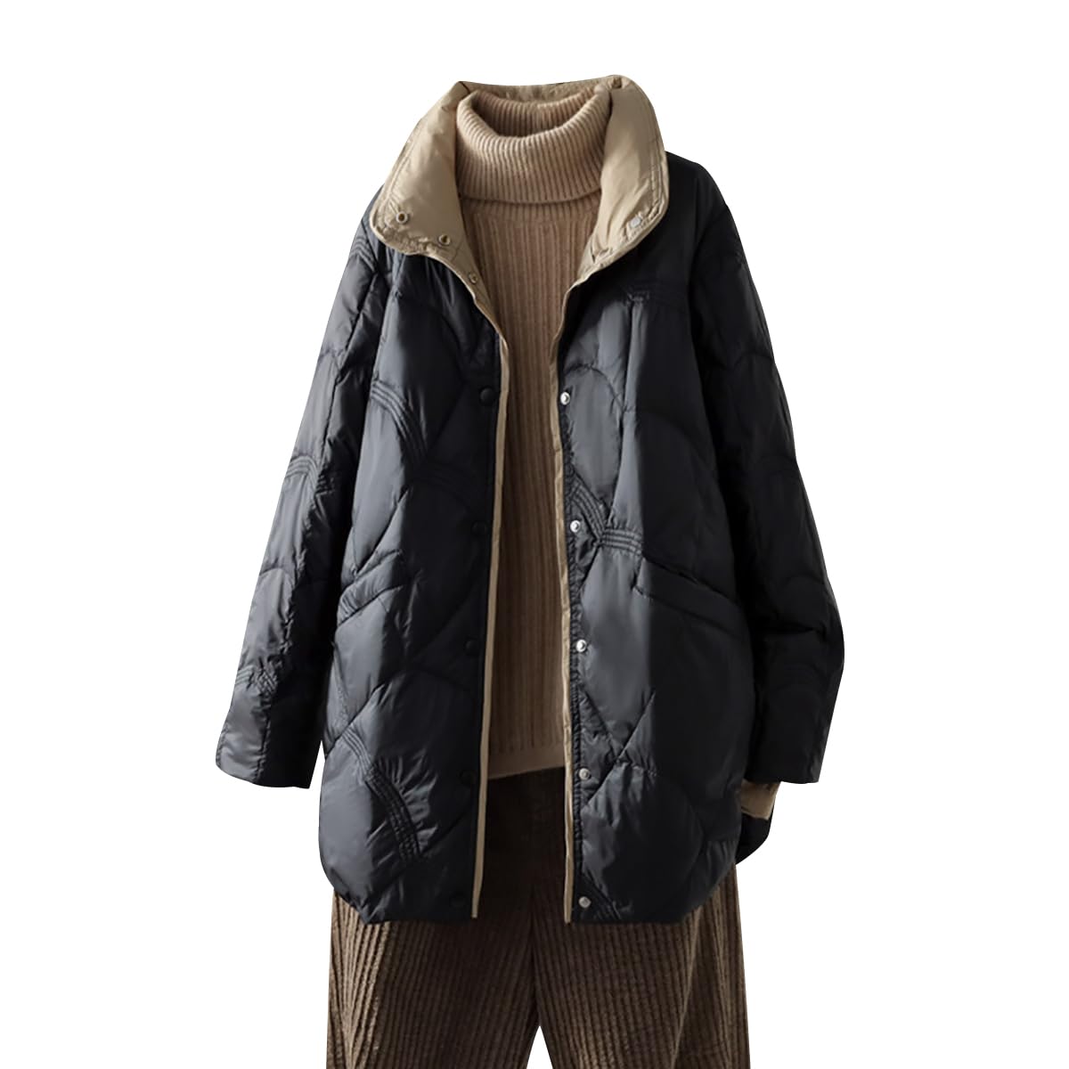 Plumifero Ligero Mujer Largo Chaqueta Plumas Ligeros Mujer Plumífero Ligero Mujer Chaqueta Acolchada Ligera Plumon Mujer Plumiferos Ultraligero Puffer Jacket Mujer Abrigo Plumas Pluma Mujer