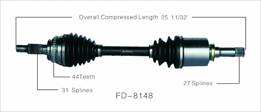 Amazon.com: SurTrack FD-8148 CV Axle Shaft : Automotive