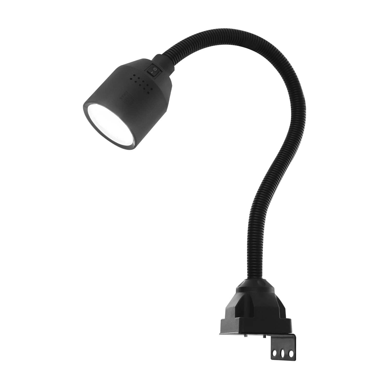 ATIVLB Industrial Work Desk Light 5W LED, 700LM 6000K, Flexible Gooseneck Workbench Lamp with Metal Base, IP65 Waterproof, Machine Light for Lathe, Drill Press, Milling, Auto Repair, Workshop