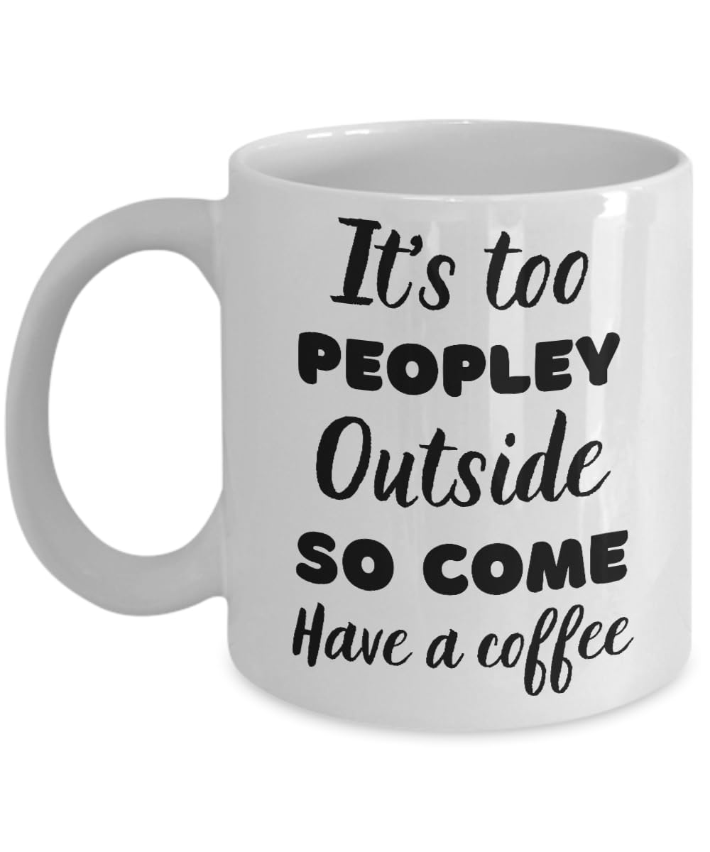 Funny Barista Ceramic Coffee Mug 11oz or 15oz, Gift Idea For Coffee Specialist White Tea Cup, Christmas Birthday Introvert Sarcastic Anti Social Keeps