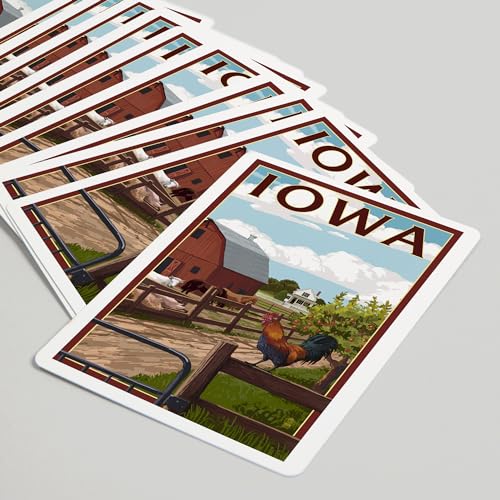 Baraja de Poker Iowa Barnyard Scene 52 Cartas miniatura 5