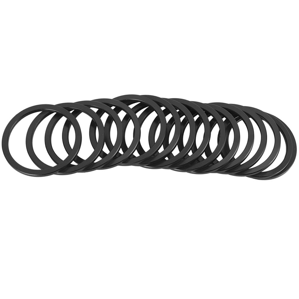 Keenso Washer,Aluminum Alloy Road Bottom Bracket Gasket Flywheel Hub Washer Spacer(Black) & Parts