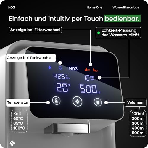 Osmoseanlage HO3 Home One Auftisch für Trinkwasser