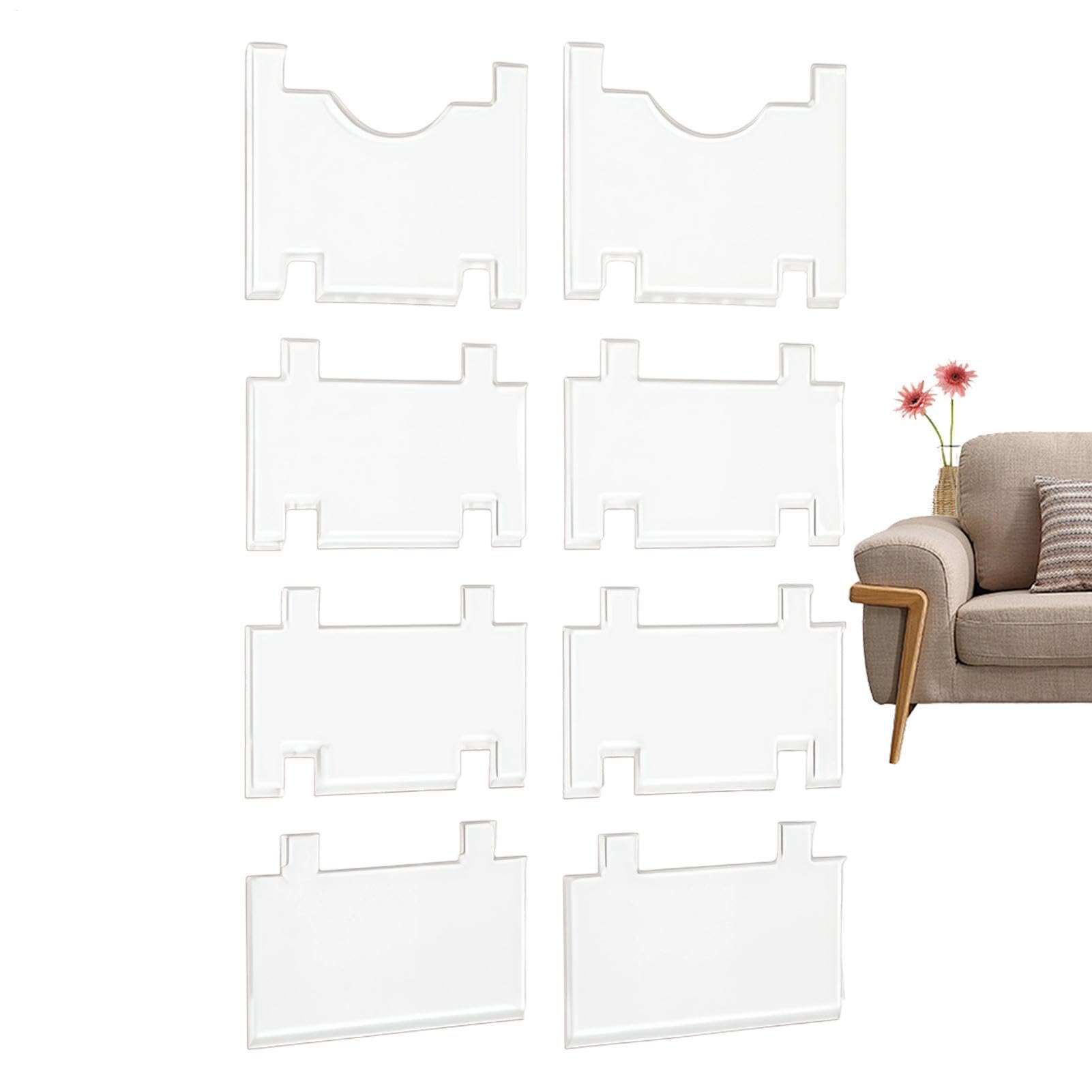 Tope transparente para sofá, separador de pared acrílico y relleno de cabecero