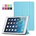 Poetic iPad Air Case [Slimline Series] - [Lightweight] [Ultra-slim] PU Leather Slim-Fit Trifold Cover Stand Folio Case for Apple iPad Air 1st Gen (5th Generation iPad) Sky Blue