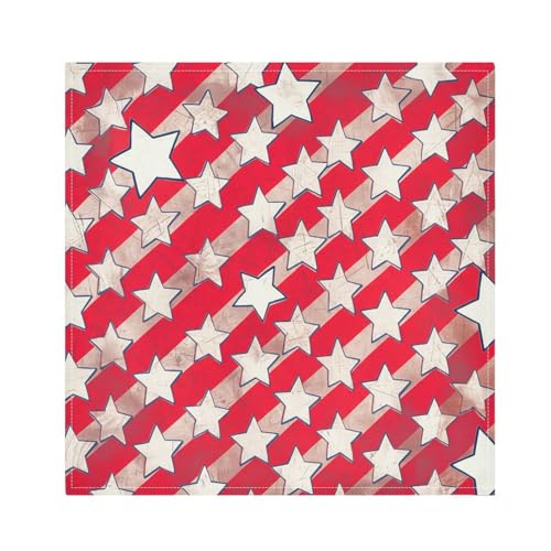Servilleta de Tela Cuadrada 20 x 20 Pulgadas Patriotic Star miniatura 1