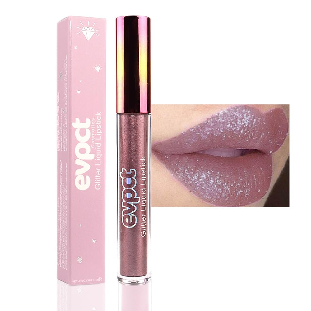 Amazon.com : evpct 1Pcs Taupe Mauve Glitter Metallic Shimmer