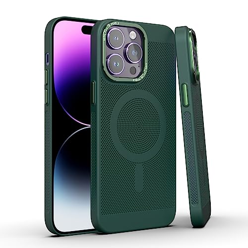 Coque iPhone 15 Pro Max vert - Finition premium et design minimaliste élégant