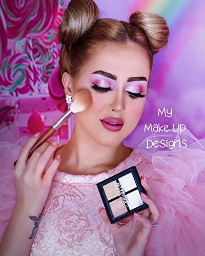 My Make Up Designs: Book of face chart templates for make up artist designers creations. Perfect for teens, students & professionals. Lilac design