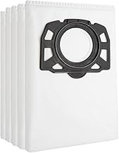 Karcher WD5 Vacuum Cleaner Bags, Pack of 5 Straight Vacuum Cleaner Bags for Karcher WD4 WD5 WD6 MV4 MV5 MV6, SE 5.100 SE 6.100