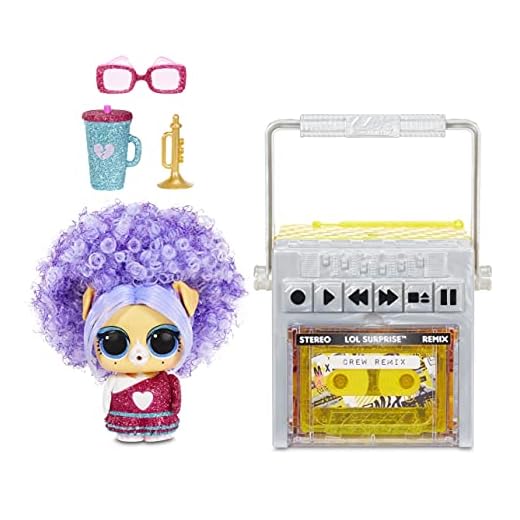 LOL Surprise Remix Pets - Sammelpuppe mit 9 Überraschungen - Süßes Tier mit Echthaar, Musikkassette mit Überraschungsliedtexten & Accessoires - Für Kinder ab 4 Jahren